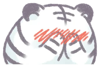 🥰 emoji White Tiger @eemojicombos Telegram sticker 13 of 32