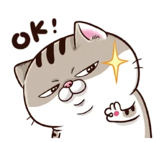 Sticker from fat cat Ami 2 (EN) @bistic