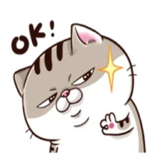 Sticker from Ami fat cat