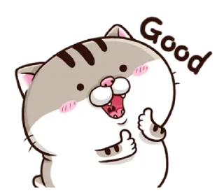 Sticker from fat cat Ami 2 (EN) @bistic