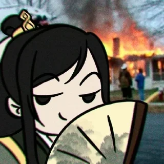 🔥 emoji ~ Anime reaction vol. 2 : @Unknown_human_being ~ Telegram sticker 21 of 72