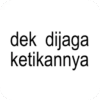 Sticker from sayang