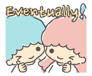 Sticker from demotivated sanrio