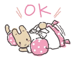Sticker from demotivated sanrio