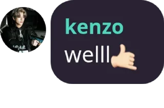 Sticker from kenzo tampan
