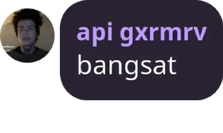 Sticker from api tampan