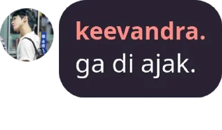 Sticker from keevan tampan
