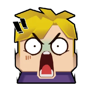 😀 emoji Benson Blockman Go Telegram sticker 17 of 17