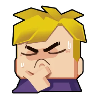 😀 emoji Benson Blockman Go Telegram sticker 13 of 17