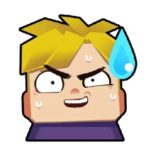 😀 emoji Benson Blockman Go Telegram sticker 5 of 17