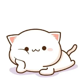 Sticker from cat cute