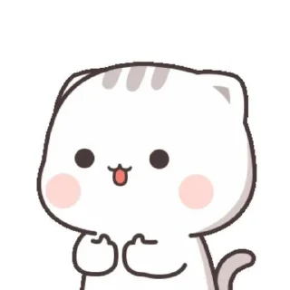 Sticker from cat cute