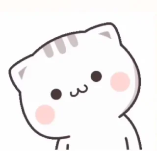 Sticker from cat cute
