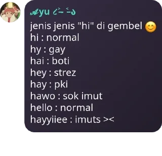 😊 emoji gembel wibu pack by @QuotLyBot Telegram sticker 18 of 26