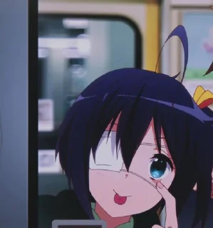 💜 emoji Rikka takanashi.Leoxna Telegram sticker 17 of 30