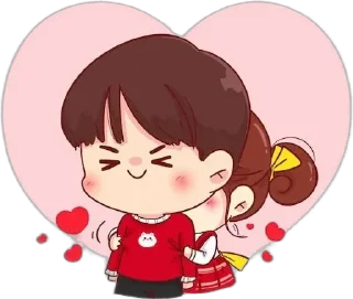Sticker from Cute couple 𝗣𝗿𝗲𝘆𝗮𝘀𝗵𝗶𝘁 💞✨