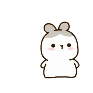 ⭐ emoji 깡총티콘 3 @moe_sticker_bot Telegram sticker 14 of 25