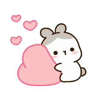 ⭐ emoji 깡총티콘 3 @moe_sticker_bot Telegram sticker 6 of 25