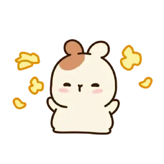 ⭐ emoji 깡총티콘 3 @moe_sticker_bot Telegram sticker 9 of 25