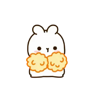 ⭐ emoji 깡총티콘 3 @moe_sticker_bot Telegram sticker 22 of 25