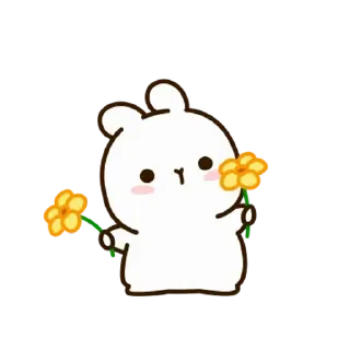 ⭐ emoji 깡총티콘 3 @moe_sticker_bot Telegram sticker 8 of 25