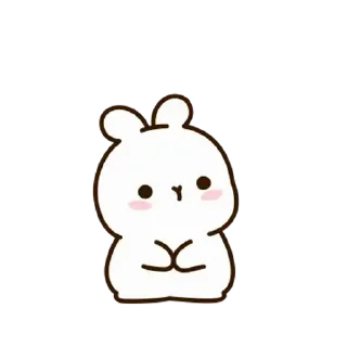 ⭐ emoji 깡총티콘 3 @moe_sticker_bot Telegram sticker 15 of 25