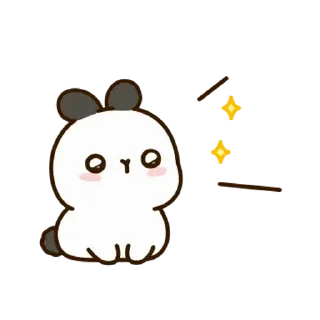 ⭐ emoji 깡총티콘 3 @moe_sticker_bot Telegram sticker 21 of 25