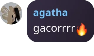 Sticker from agatha gacorr pack by @QuotLyBot