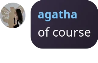 Sticker from agatha gacorr pack by @QuotLyBot