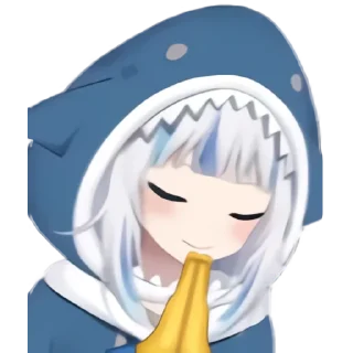 🙏 emoji Gawr Gura Telegram sticker 12 of 120