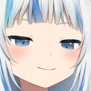 😏 emoji Gawr Gura Telegram sticker 13 of 120