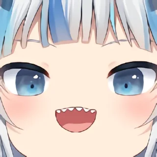 🤓 emoji Gawr Gura Telegram sticker 11 of 120