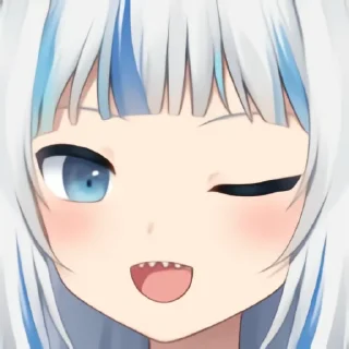 😉 emoji Gawr Gura Telegram sticker 15 of 120
