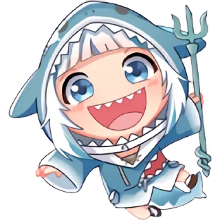 😜 emoji Gawr Gura Telegram sticker 24 of 120