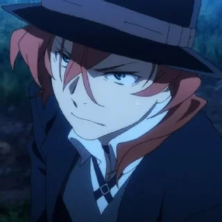 🔥 emoji Chuuya nakahara @grupanimestiker Telegram sticker 10 of 32