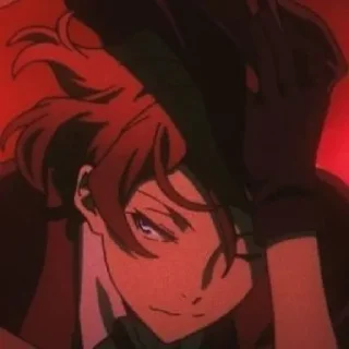 🔥 emoji Chuuya nakahara @grupanimestiker Telegram sticker 2 of 32