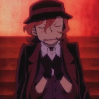 🔥 emoji Chuuya nakahara @grupanimestiker Telegram sticker 14 of 32