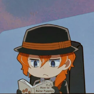 🔥 emoji Chuuya nakahara @grupanimestiker Telegram sticker 23 of 32