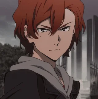🔥 emoji Chuuya nakahara @grupanimestiker Telegram sticker 1 of 32