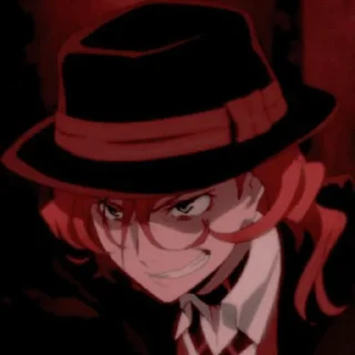 🔥 emoji Chuuya nakahara @grupanimestiker Telegram sticker 12 of 32