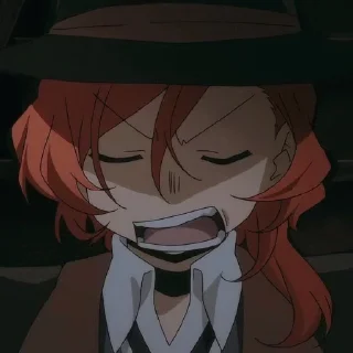 🔥 emoji Chuuya nakahara @grupanimestiker Telegram sticker 17 of 32