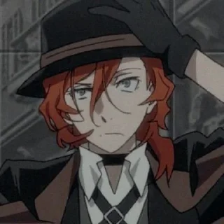 🔥 emoji Chuuya nakahara @grupanimestiker Telegram sticker 6 of 32