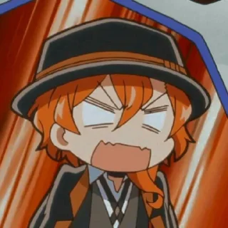 🔥 emoji Chuuya nakahara @grupanimestiker Telegram sticker 24 of 32