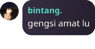 Sticker from bintang.