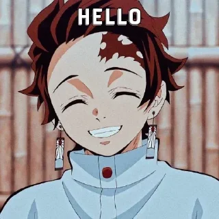 🤔 emoji Tanjiro Telegram sticker 20 of 52