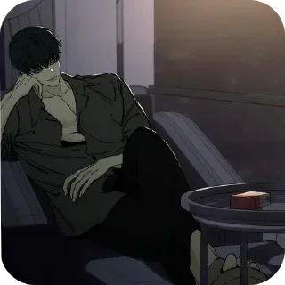 Sticker from Tears a withered flower manwha