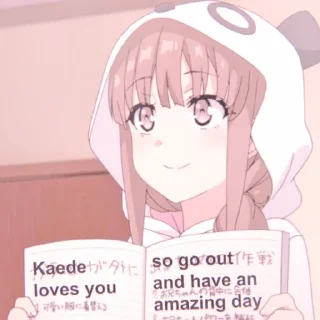 🐼 emoji 🐼ᵎ kaede azusagawa ᦒ @animestckr Telegram sticker 15 of 33