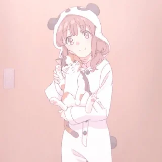 🐼 emoji 🐼ᵎ kaede azusagawa ᦒ @animestckr Telegram sticker 18 of 33