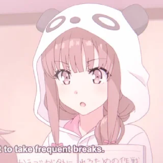 🐼 emoji 🐼ᵎ kaede azusagawa ᦒ @animestckr Telegram sticker 16 of 33