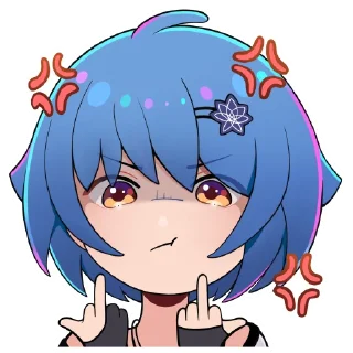 🖕 emoji Mana Re. Telegram sticker 12 of 37